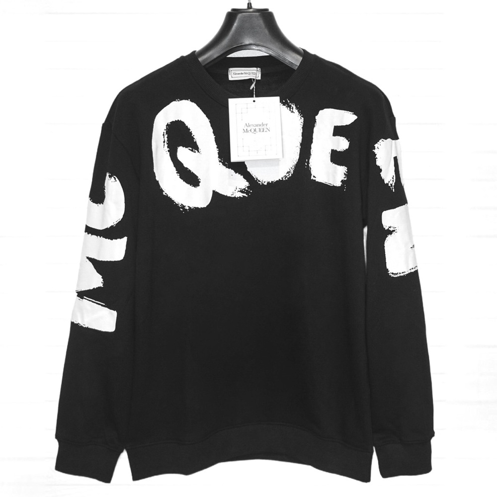 Alexander McQueen Sweatshirt Graffiti Logo RARE*